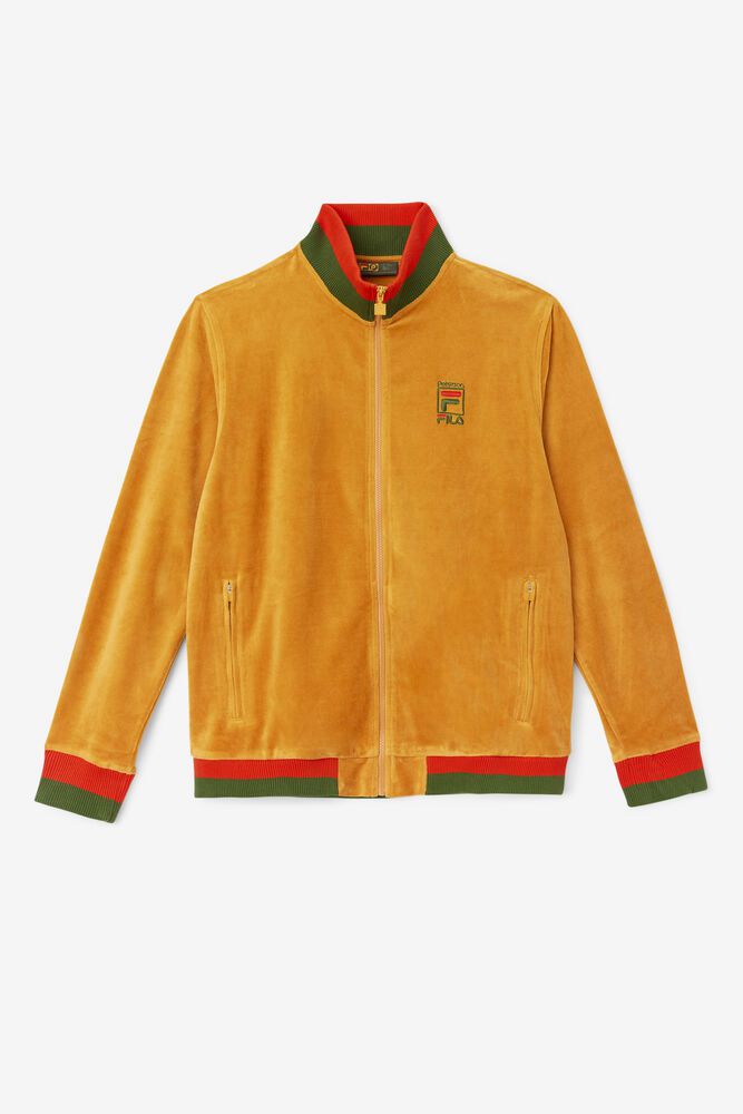 Fila Jacket Mens Orange X Paterson Velour - Ireland 12875-OJLT